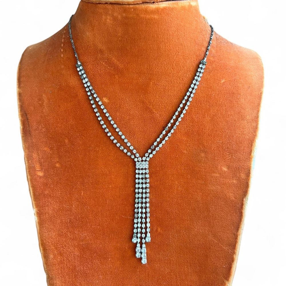 Vintage Y2K Icing Rhinestone Necklace